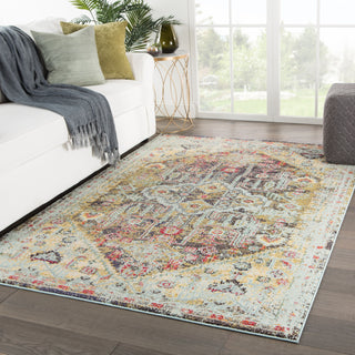 Jaipur Living Amuze Syros AMZ09 Multicolor Area Rug Lifestyle Image Feature