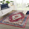 Jaipur Living Amuze Caba AMZ12 Maroon/Blue Area Rug Lifestyle Image Feature