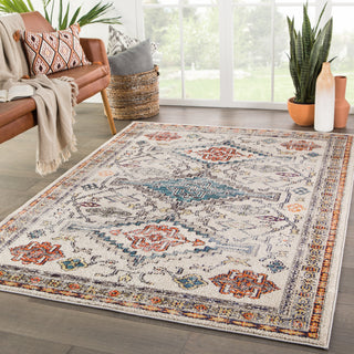 Jaipur Living Amuze Sheba AMZ13 Gray/Blue Area Rug Lifestyle Image Feature