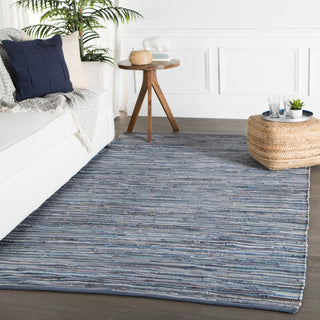 Jaipur Living Ann Raggedy ANN04 Blue Area Rug Lifestyle Image Feature