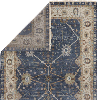 Jaipur Living Anise Princeton ANS02 Dark Blue/Beige Area Rug - Folded Corner