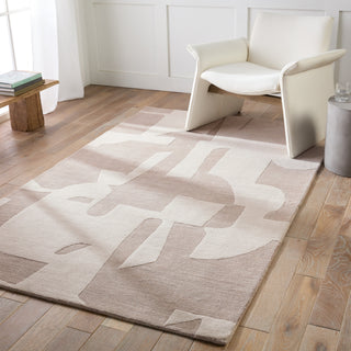 Jaipur Living Anthem Noverre ANT02 Taupe/Cream Area Rug Lifestyle Image Feature