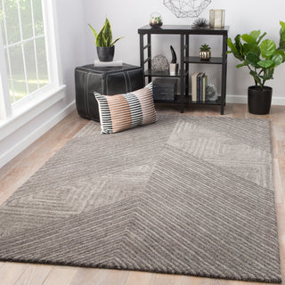 Jaipur Living Asos Nate AOS01 Gray Area Rug Lifestyle Image Feature