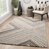 Jaipur Living Asos Tremont AOS02 Gray/Cream Area Rug Lifestyle Image Feature