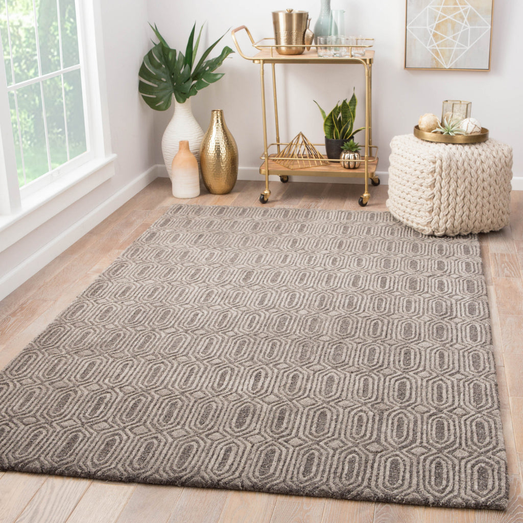 Jaipur Living Asos Chaise AOS03 Gray Area Rug Lifestyle Image Feature