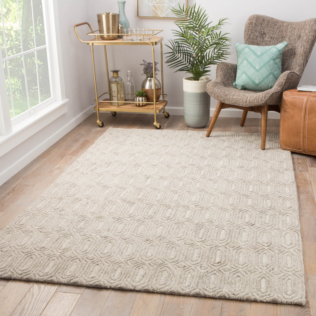 Jaipur Living Asos Chaise AOS04 Beige Area Rug Lifestyle Image Feature