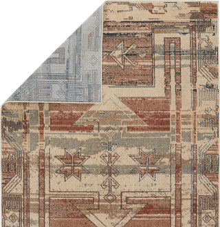 Jaipur Living Artigas Ankita ARG01 Red/Beige Area Rug by Vibe- Folded Corner