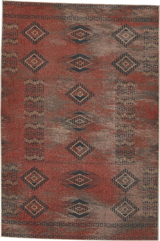 Jaipur Living Artigas Abrego ARG02 Red/Gray Area Rug by Vibe- Top Down