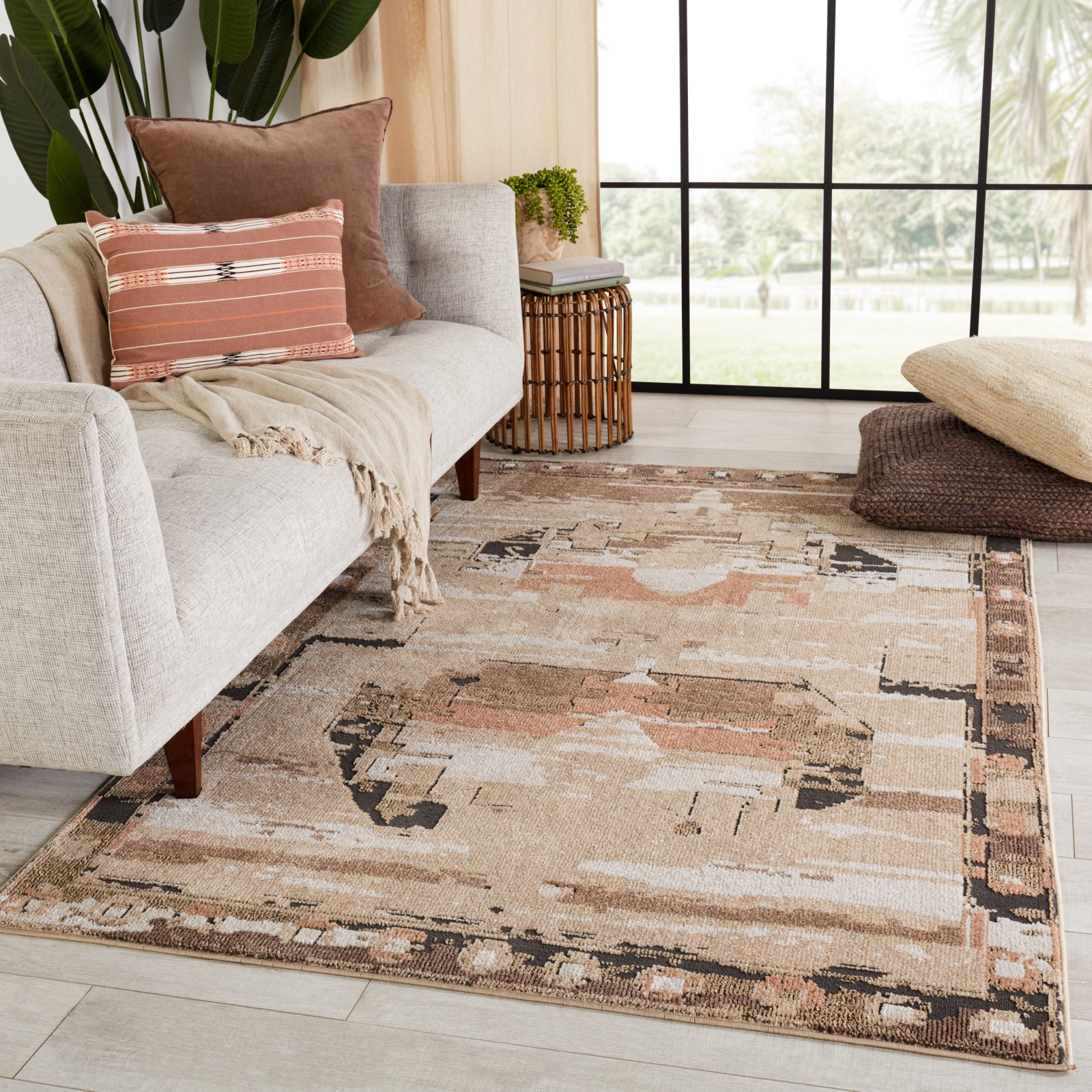 Vibe By Jaipur Living Catanza Geometric Cream/ Ivory Area Rug (6'3X9'6)