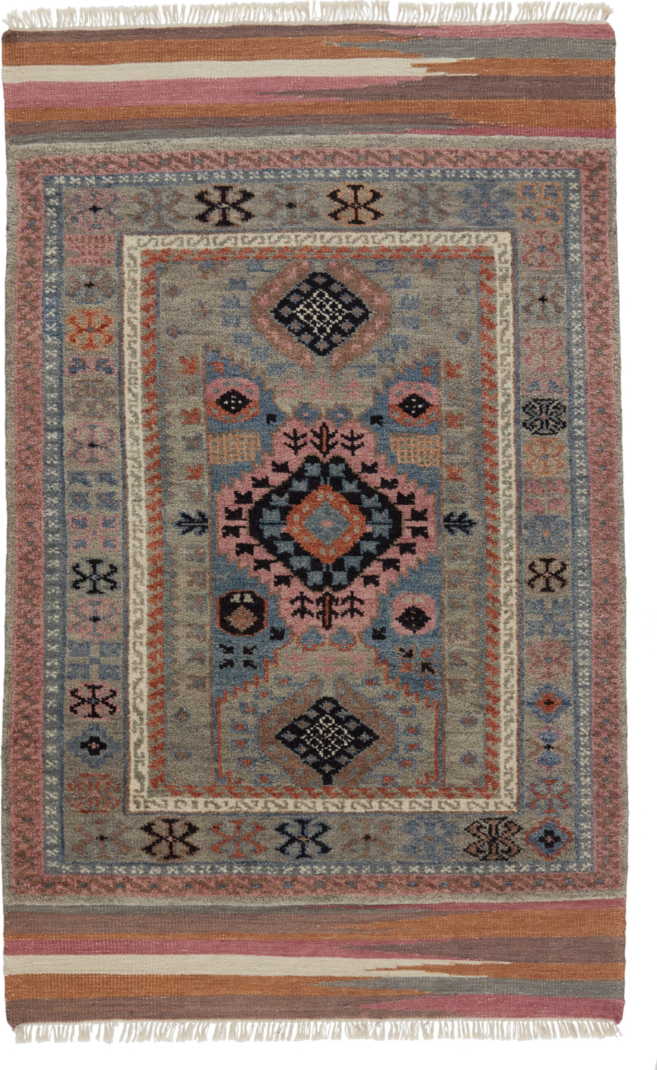 Jaipur Living Asena Clovelly Taupe/Multicolor Area Rug - Top Down