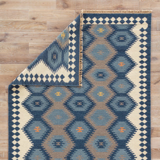 Jaipur Living Anatolia Zebulon AT10 Navy/Gray Area Rug- Folded Corner