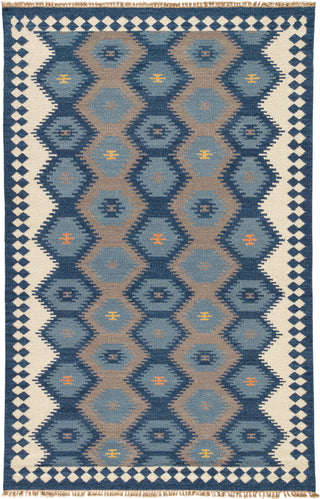 Jaipur Living Anatolia Zebulon AT10 Navy/Gray Area Rug - Top Down