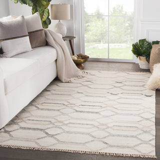 Jaipur Living Anatolia Laveer AT17 Ivory/Light Gray Area Rug Lifestyle Image Feature