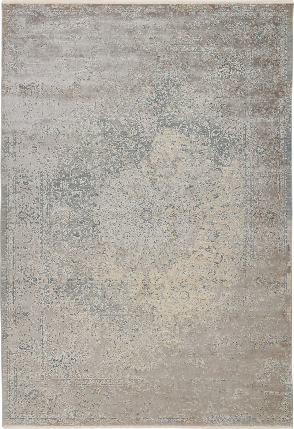 Jaipur Living Astaria Alaina ATA02 Gray/Cream Area Rug - Top Down