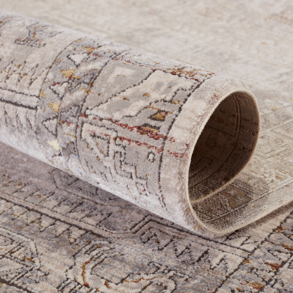 Jaipur Living Athenian Jorden ATH06 Gray/Gold Area Rug by Vibe Lifestyle Image Feature