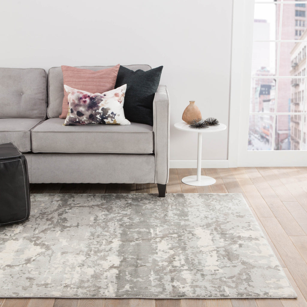 Jaipur Living Aston Perry ATO03 Gray/White Area Rug Lifestyle Image Feature