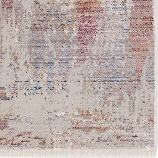 Jaipur Living Audun Jonet AUD01 Light Gray/Multicolor Area Rug by Vibe - Close Up