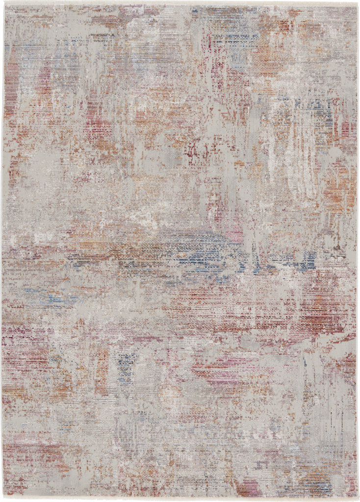Jaipur Living Audun Jonet AUD01 Light Gray/Multicolor Area Rug by Vibe - Top Down