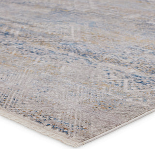 Jaipur Living Audun Louden AUD05 Gray/Blue Area Rug by Vibe - Corner