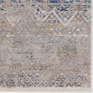 Jaipur Living Audun Louden AUD05 Gray/Blue Area Rug by Vibe - Close Up