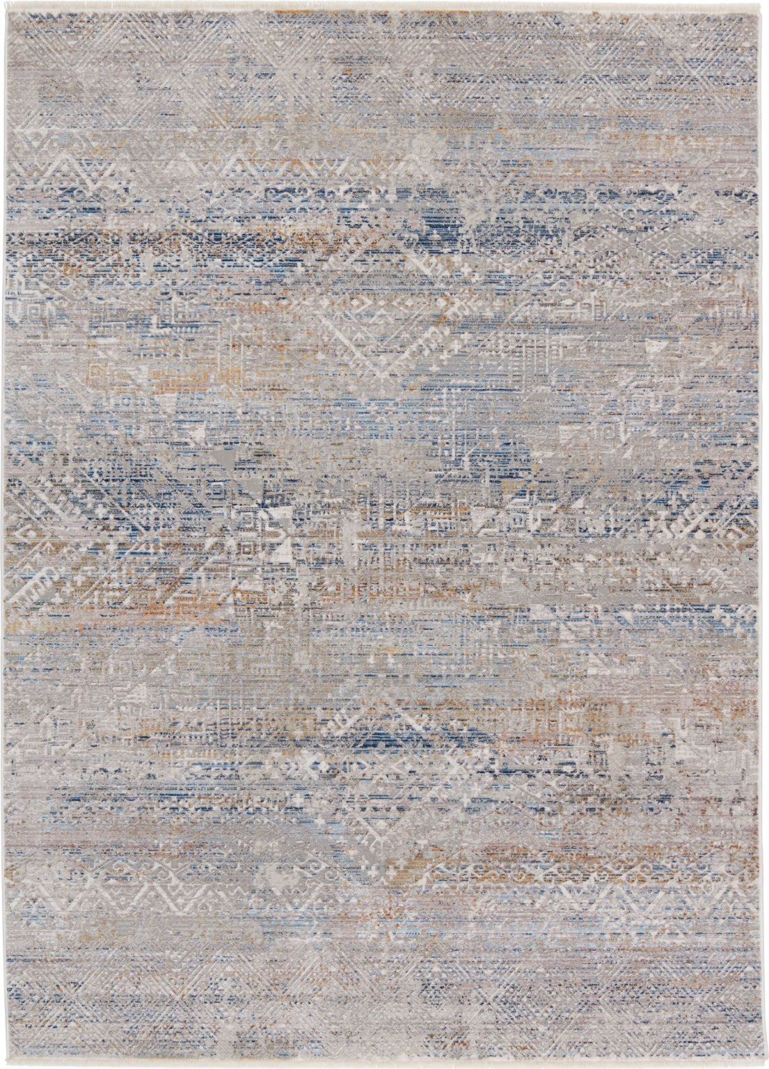 Jaipur Living Audun Louden AUD05 Gray/Blue Area Rug by Vibe - Top Down