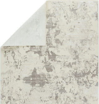 Jaipur Living Audun Evora AUD07 Gray/Cream Area Rug by Vibe - Folded Corner