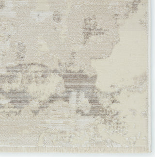 Jaipur Living Audun Evora AUD07 Gray/Cream Area Rug by Vibe - Close Up Corner