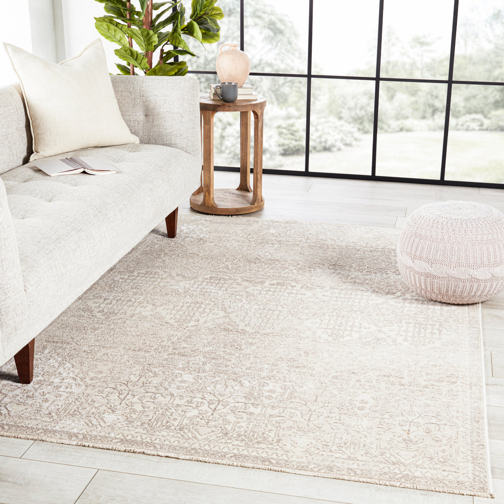 Jaipur Living Audun Prado AUD08 Light Taupe/Cream Area Rug by Vibe Lifestyle Image Feature
