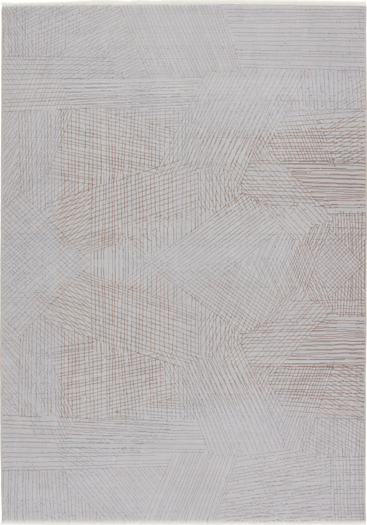 Jaipur Living Aura Sayer AUR03 Gray/Taupe Area Rug - Top Down