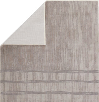 Jaipur Living Aura Ewan AUR04 Taupe/Gray Area Rug - Folded Corner