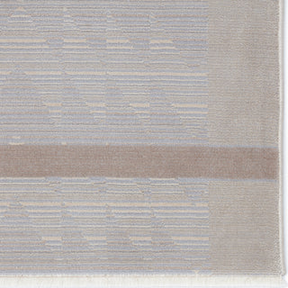 Jaipur Living Aura Linus AUR06 Taupe/Light Gray Area Rug - Corner Close Up