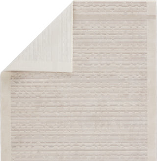 Jaipur Living Aura Linus AUR07 Cream/Light Taupe Area Rug - Folded Corner