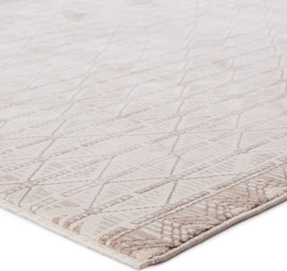 Jaipur Living Aura Ozias AUR08 Cream/Light Brown Area Rug - Corner