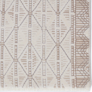 Jaipur Living Aura Ozias AUR08 Cream/Light Brown Area Rug - Close Up