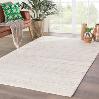 Jaipur Living Azland Hermitage AZL03 Ivory/Silver Area Rug Lifestyle Image Feature