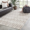 Jaipur Living Azland Sabot AZL04 Ivory/Light Gray Area Rug Lifestyle Image Feature