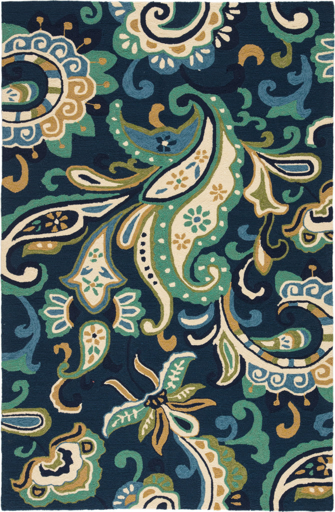 Jaipur Living Barcelona I-O Calico BA23 Blue/Green Area Rug
