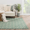 Jaipur Living Barcelona I-O Estrellas BA67 Green/Cream Area Rug Lifestyle Image Feature
