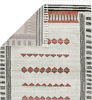 Jaipur Living Bahia Izmir BAH01 Black/Clay Area Rug by Vibe - Folded Corner