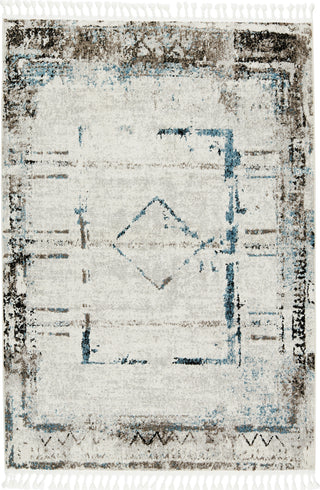 Jaipur Living Bahia Aydin BAH02 Gray/Blue Area Rug by Vibe - Top Down