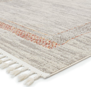 Jaipur Living Bahia Adalet BAH03 Light Gray/Clay Area Rug by Vibe - Corner