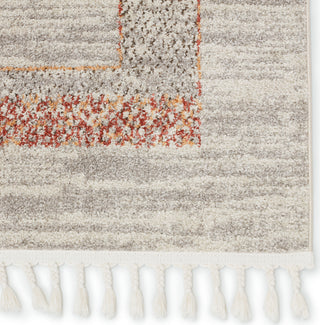 Jaipur Living Bahia Adalet BAH03 Light Gray/Clay Area Rug by Vibe - Corner  Close Up