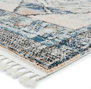 Jaipur Living Bahia Samsun BAH04 Blue/Light Orange Area Rug by Vibe- Corner