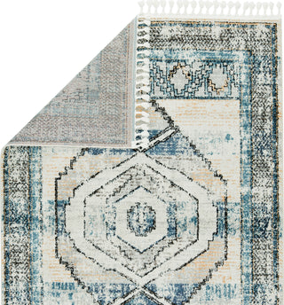 Jaipur Living Bahia Samsun BAH04 Blue/Light Orange Area Rug by Vibe - Backing