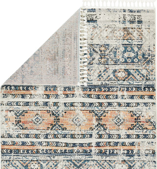 Jaipur Living Bahia Camili BAH05 Blue/Light Orange Area Rug by Vibe Backing Image