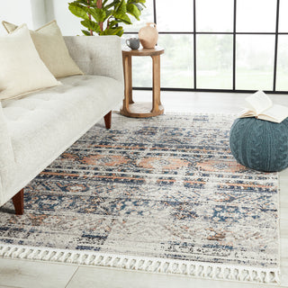 Jaipur Living Bahia Camili BAH05 Blue/Light Orange Area Rug by Vibe Lifestyle Image Feature