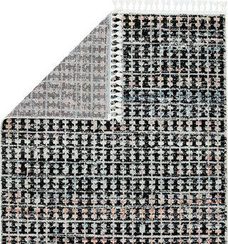 Jaipur Living Bahia Kandira BAH07 Black/Clay Area Rug by Vibe - Folded Corner