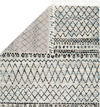 Jaipur Living Bahia Kula BAH09 Black/Blue Area Rug by Vibe - Folded Corner