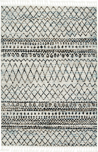 Jaipur Living Bahia Kula BAH09 Black/Blue Area Rug by Vibe - Top Down