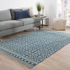 Jaipur Living Batik Lahu BAT03 Blue/White Area Rug Lifestyle Image Feature